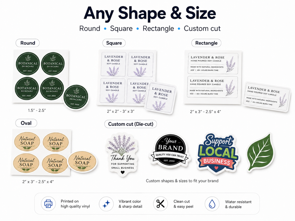 Custom Printed Vinyl Stickers & Labels – Business & Trade Printing