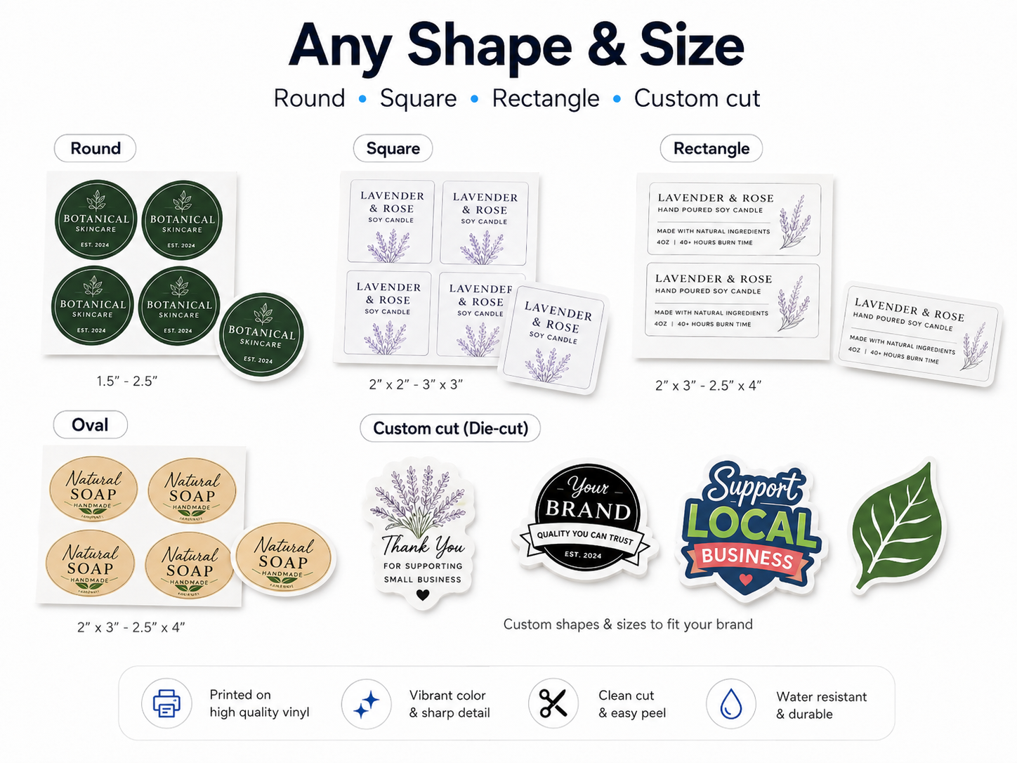 Custom Printed Vinyl Stickers & Labels – Business & Trade Printing