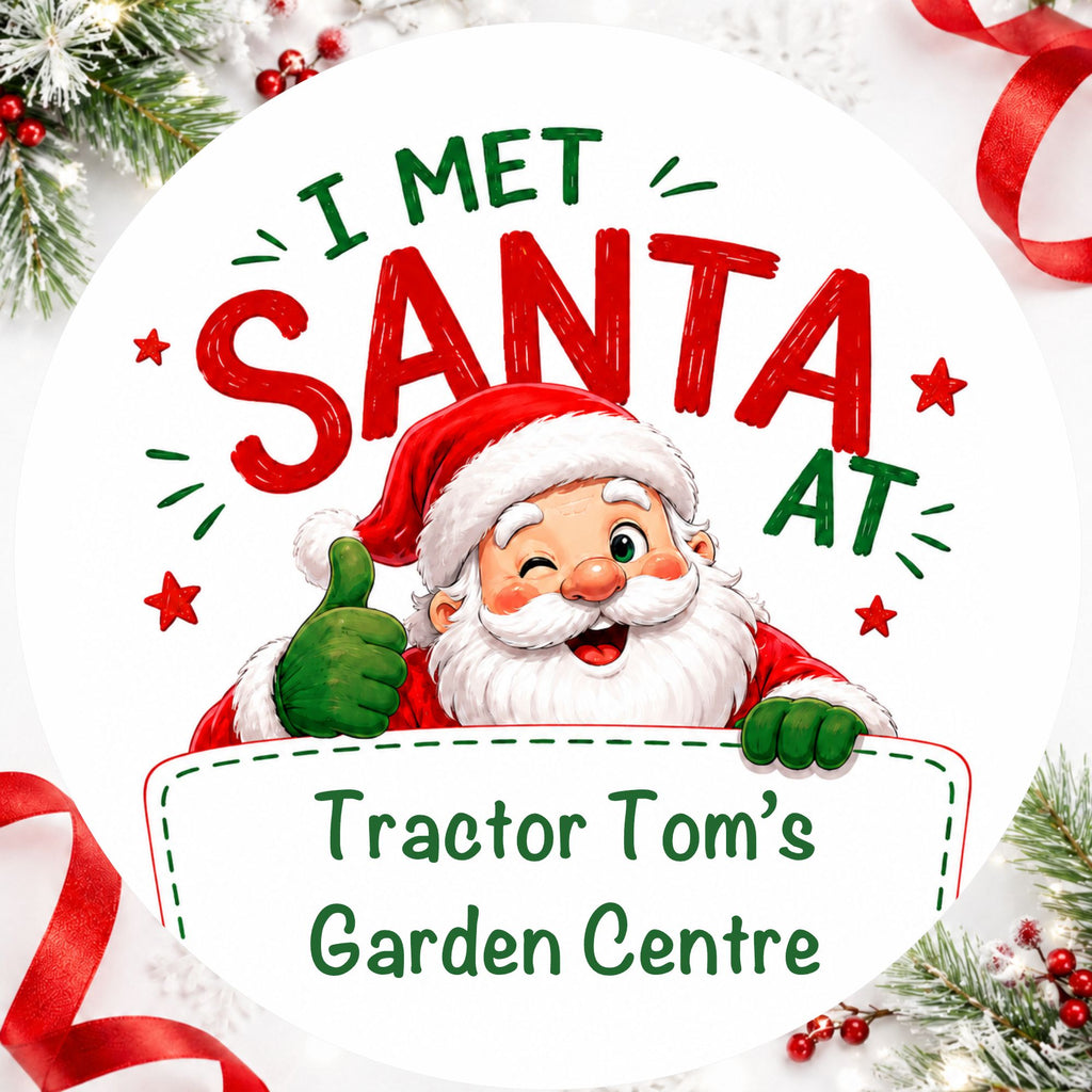 39 Personalised I Met Santa At Christmas Stickers –  Add Your Own Text Fetes, Markets, Schools