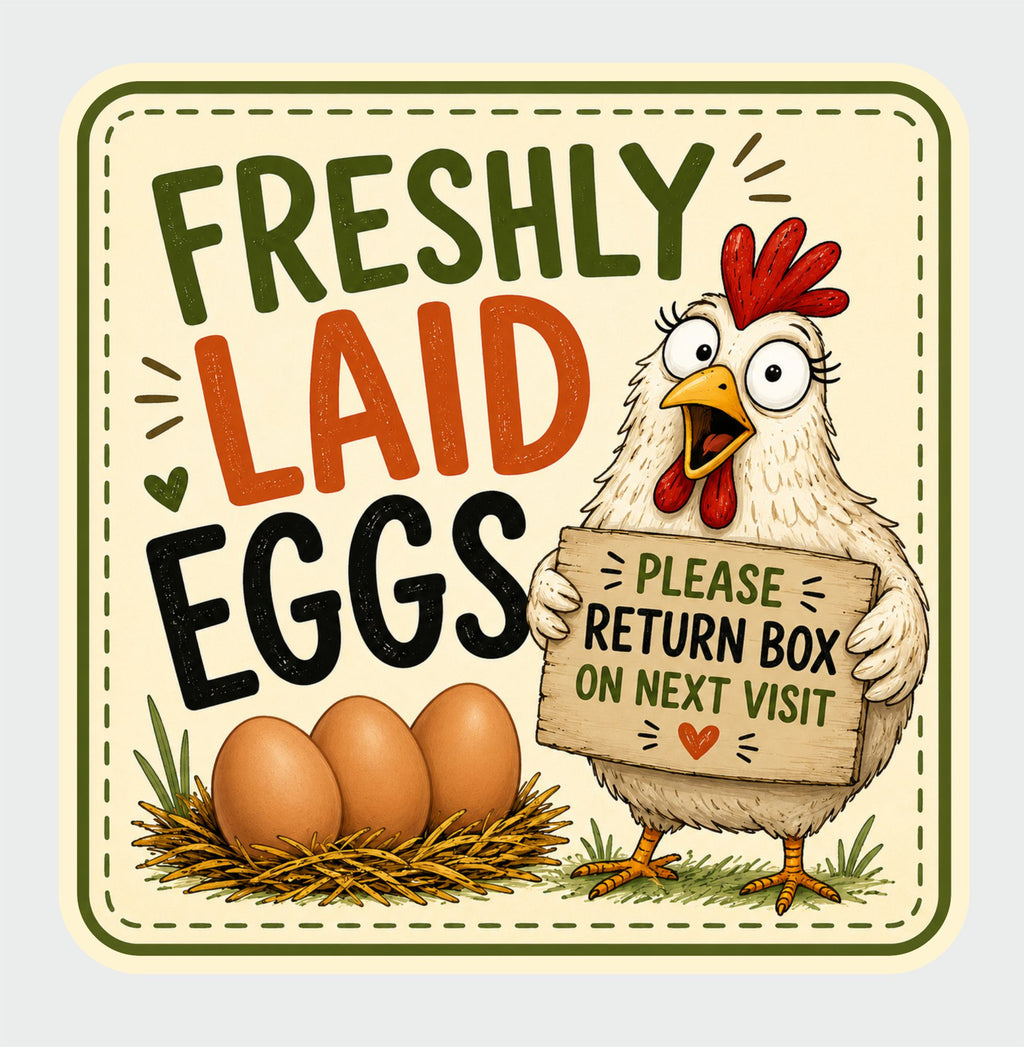 39  Square Egg Box Labels Freshly Laid Eggs, Return egg Box Labels