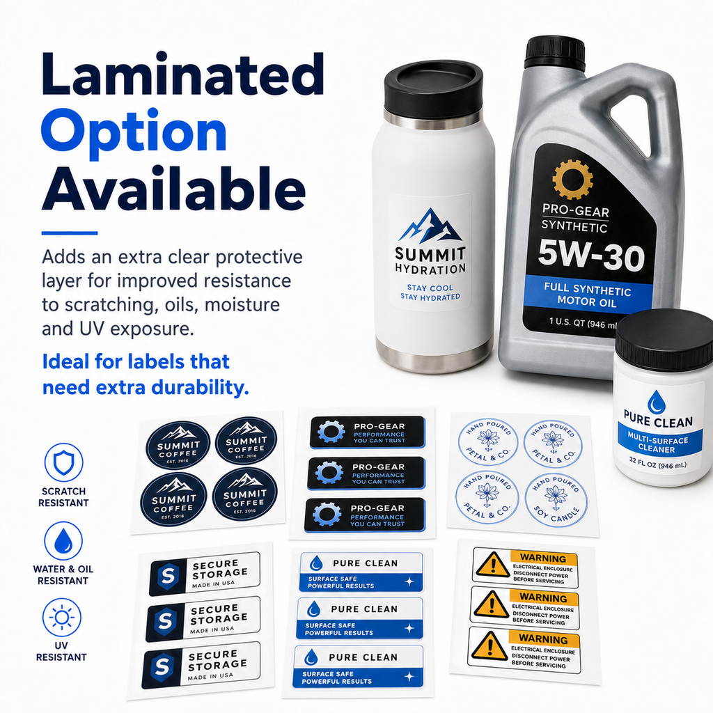 High Tack Custom Printed Vinyl Stickers & Labels