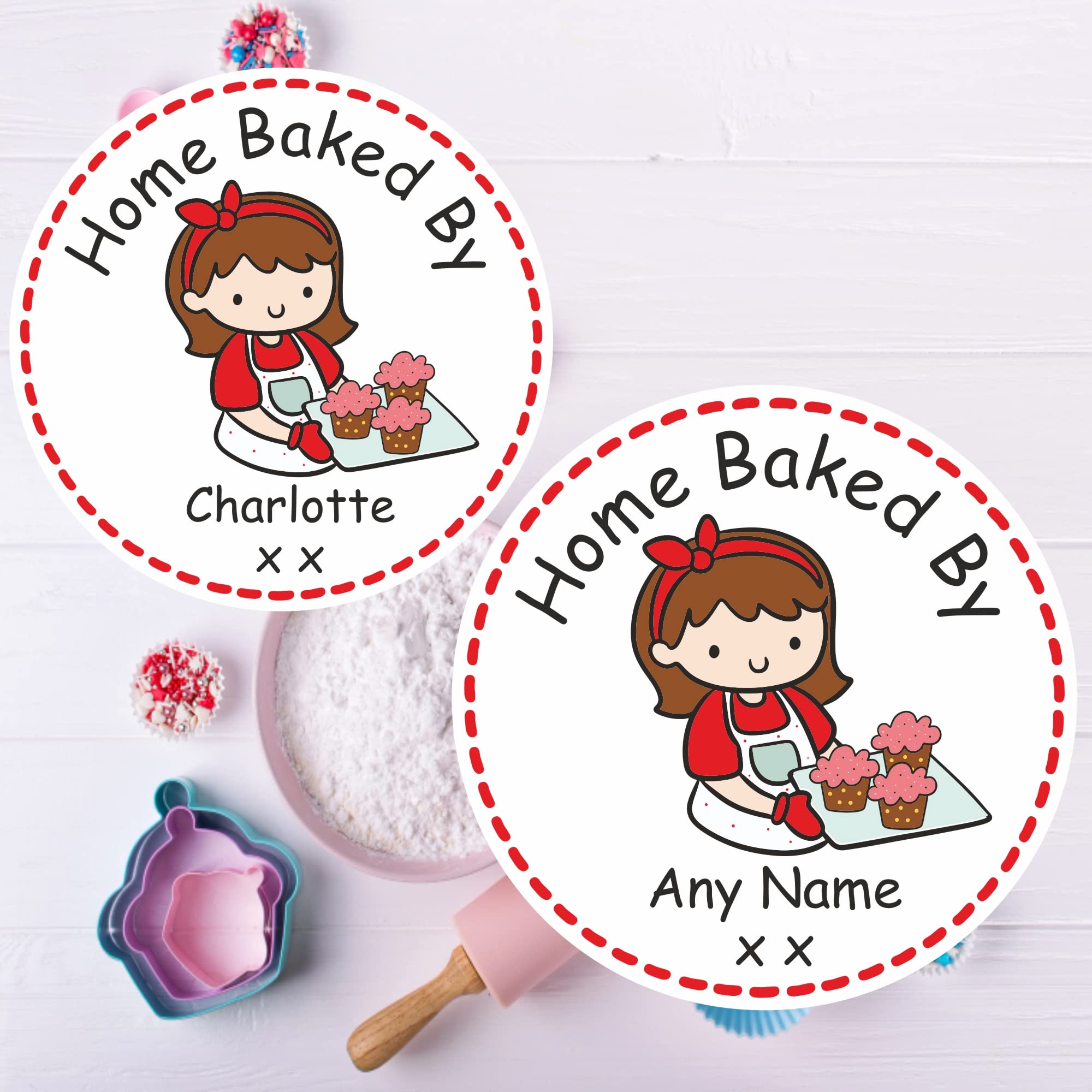 39 Childrens Baking Cooking Labels, Stickers
