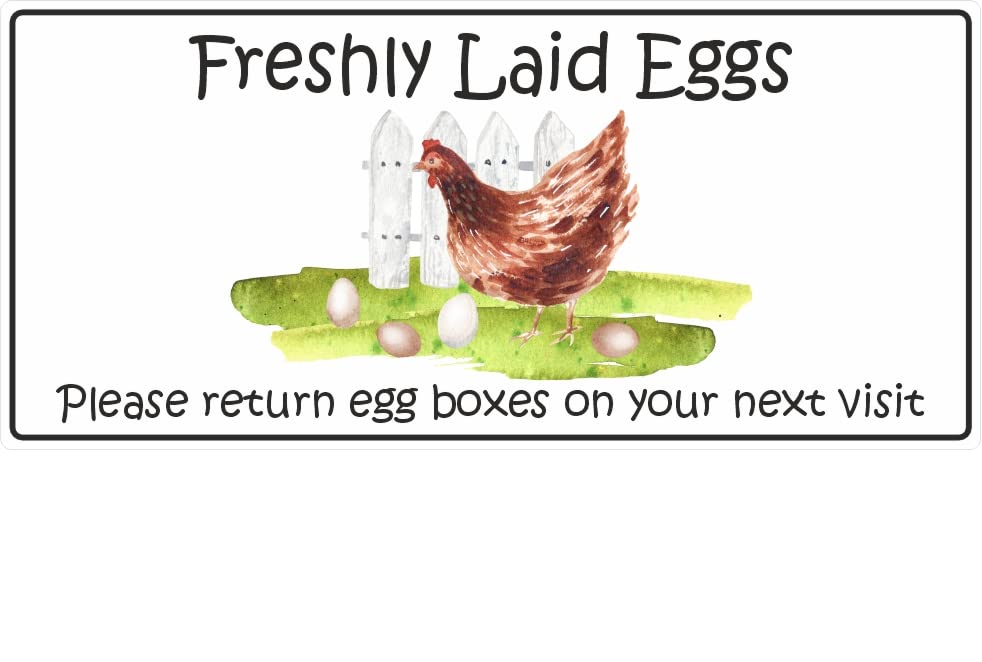 34 Fresh Eggs Box Stickers Labels Please Return Egg Box