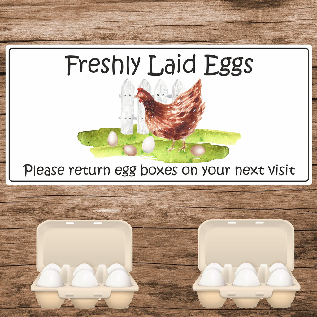 34 Fresh Eggs Box Stickers Labels Please Return Egg Box