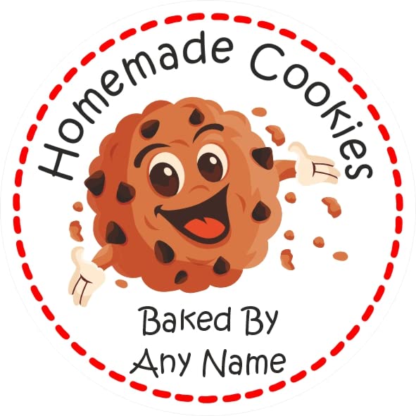 39 Personalised Cookie Labels, Stickers