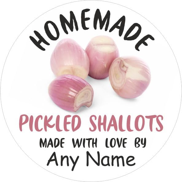 39 Pickled Shallots Labels, Stickers Personalised with Any Name