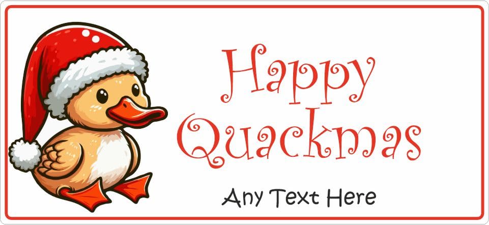 34 Freshly Laid Christmas Duck Egg Personalised Egg Box Stickers Labels