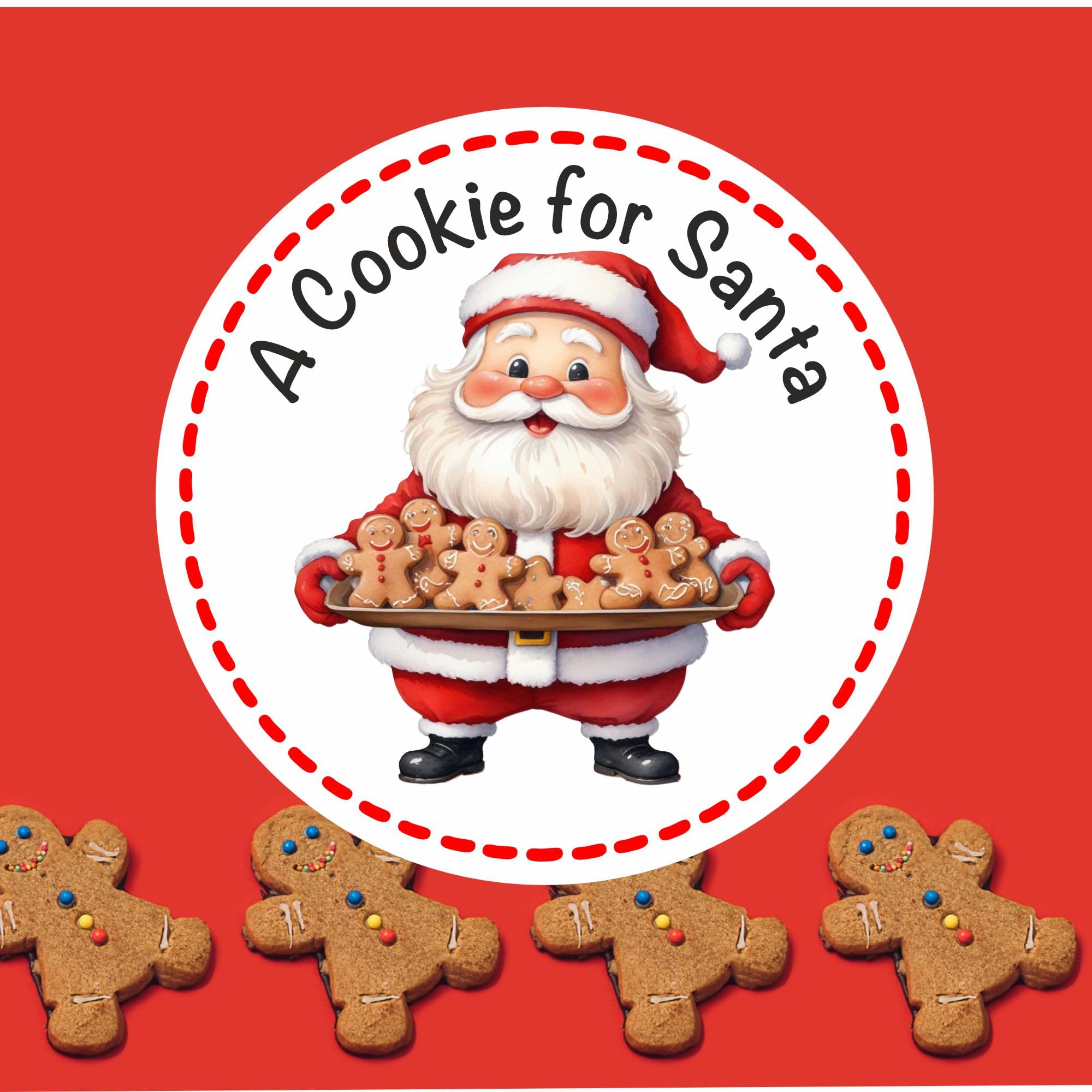 39 Christmas Cookie for Santa Stickers – Labels & Seals, Perfect for Christmas Eve Box & Stocking Filler