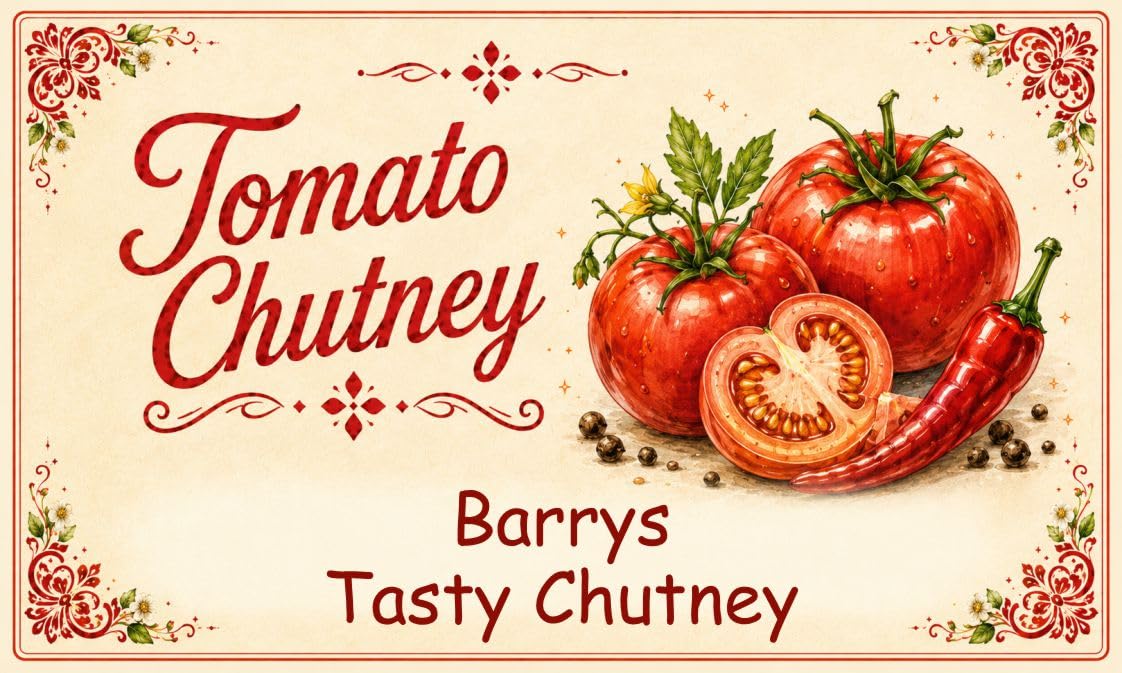21 Personalised Tomato Chutney Labels