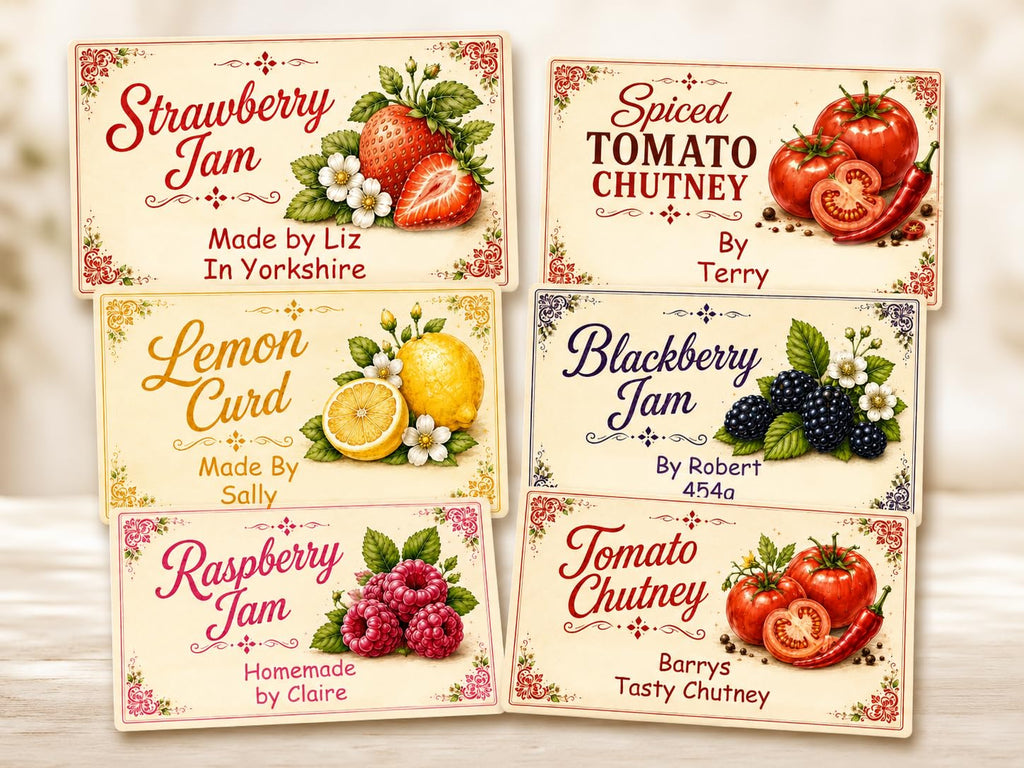 21 Personalised Tomato Chutney Labels