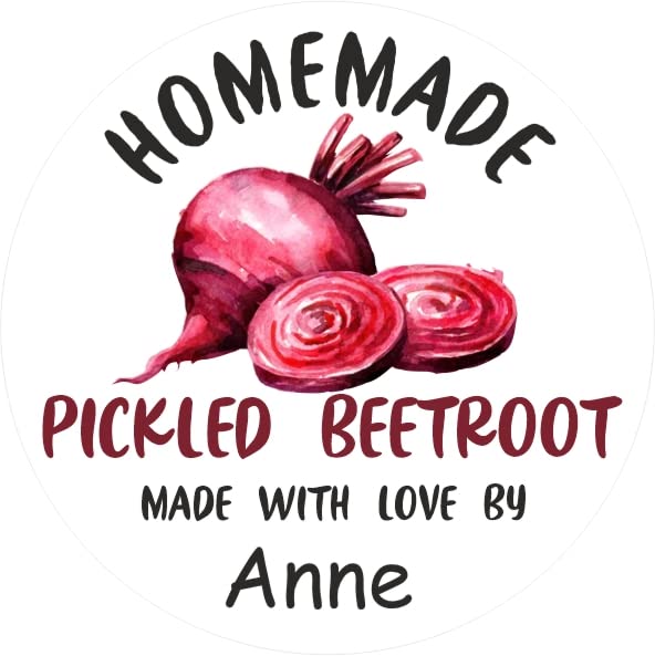 39 Personalised Pickled Beetroot Jar Labels, Stickers