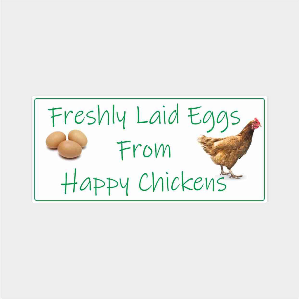 34 Egg Box Stickers Labels Freshly Laid Green Design