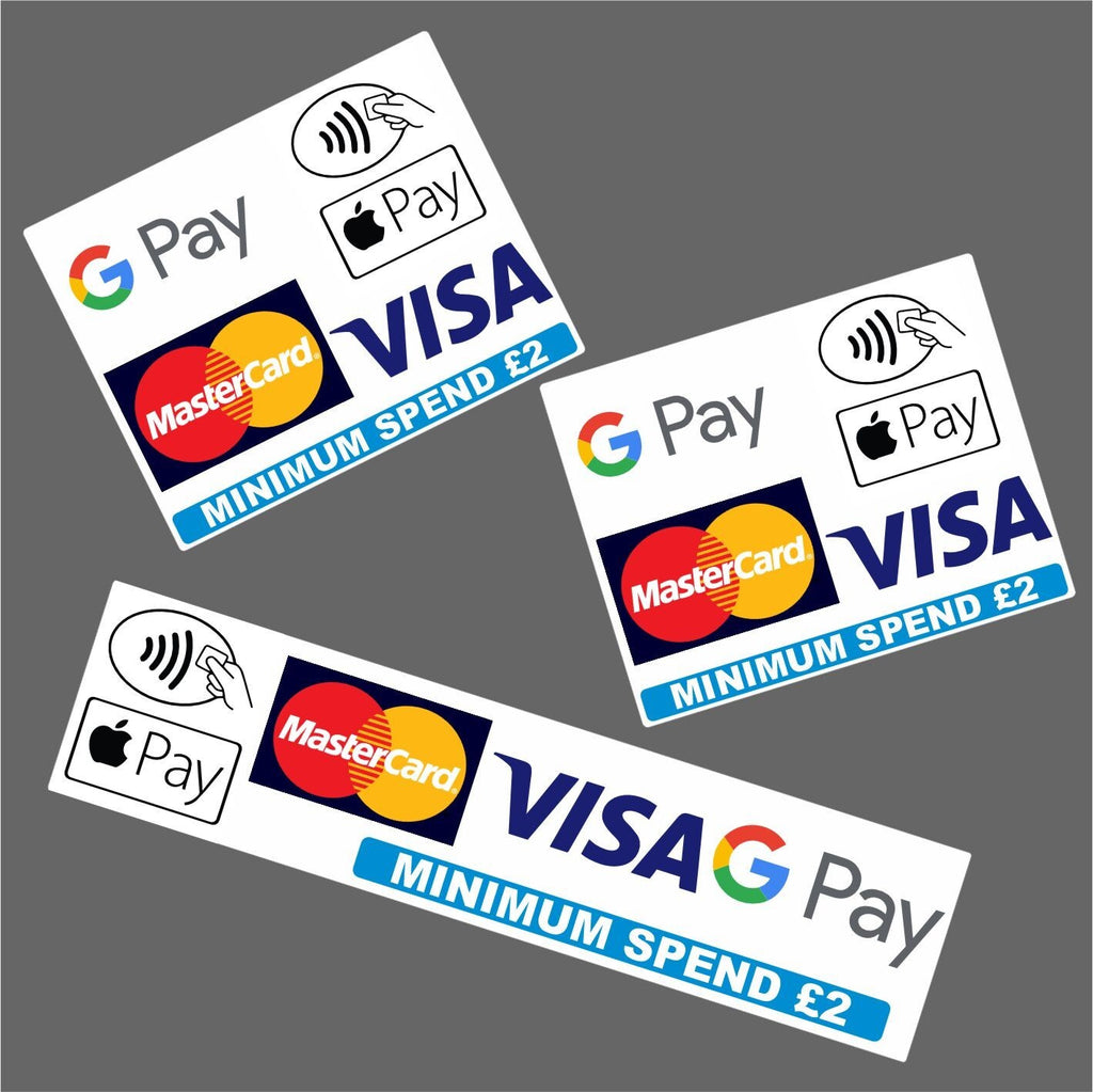 £2 Minimum Spend Contactless Card Payments for Shops, Taxis mobile catering