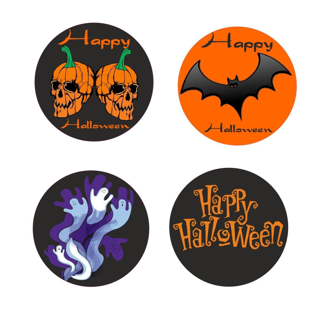 TRICK OR TREAT HALLOWEEN  26 ORANGE STRIPED PARTY BAGS & 26 STICKERS PER SET