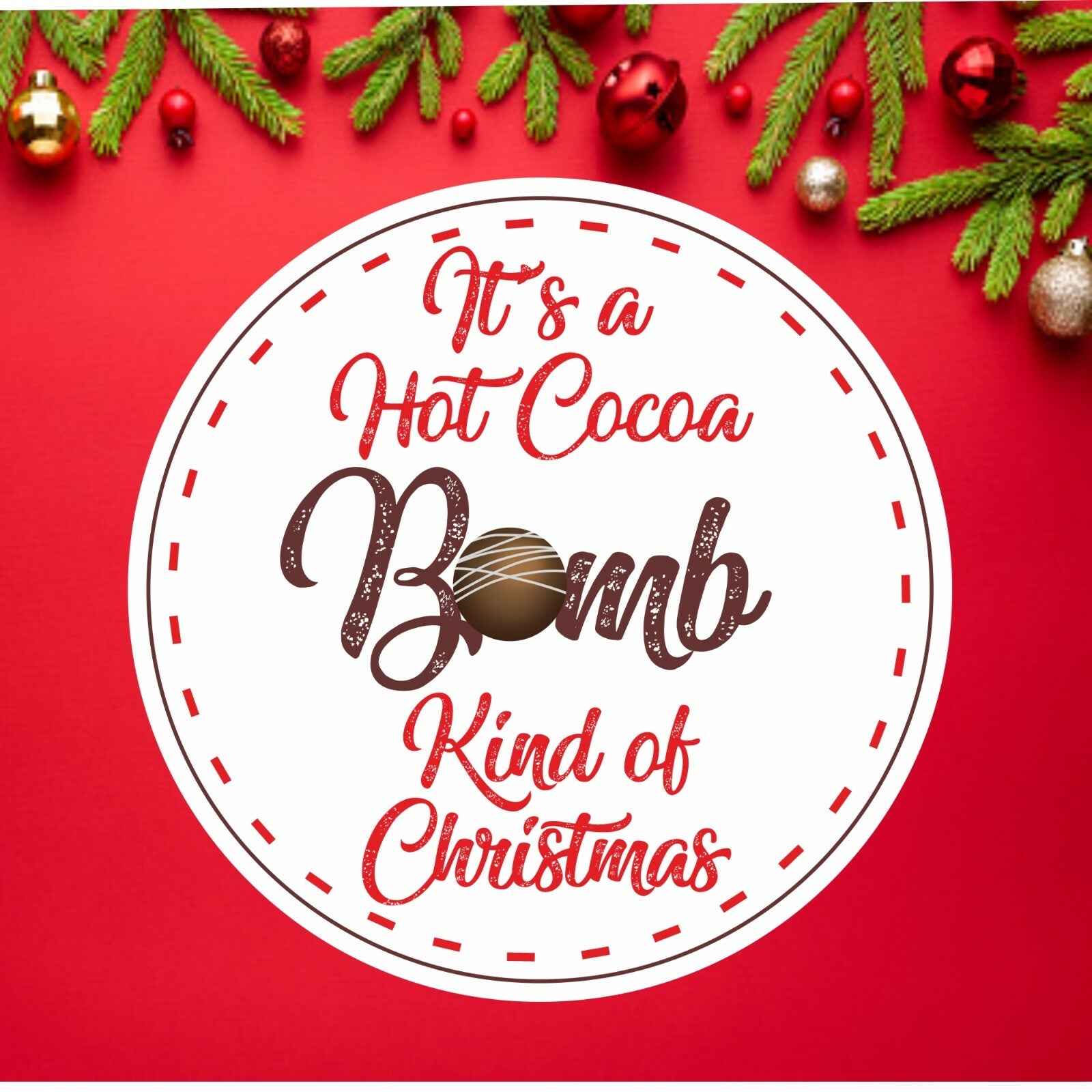 33 Hot Chocolate Bomb Stickers, Labels for Homemade Christmas Gifts, Cocoa