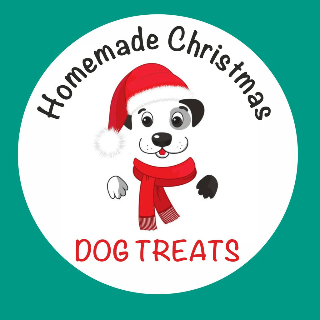 48 Christmas Dog Treat Baking Stickers Bags, Gifts, Jars, Boxes