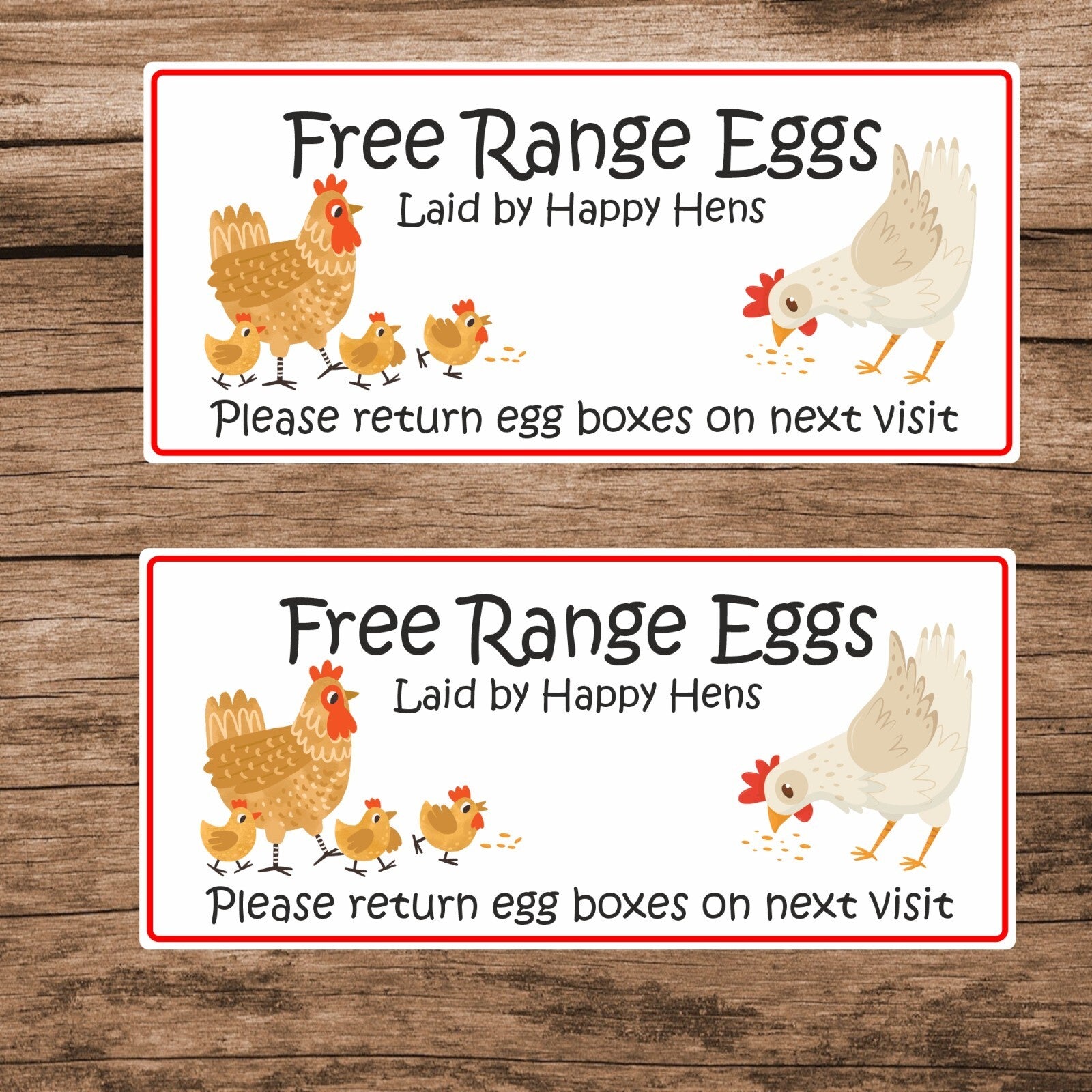 34 Free Range Eggs laid by happy hens Stickers/Labels please return egg boxes