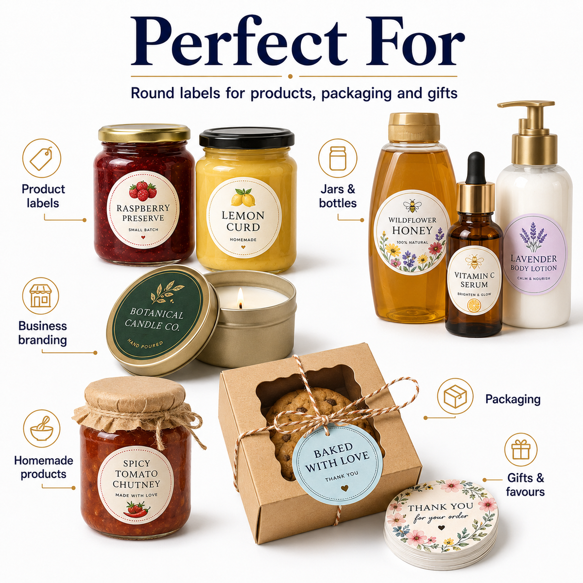 Custom Printed Round Labels