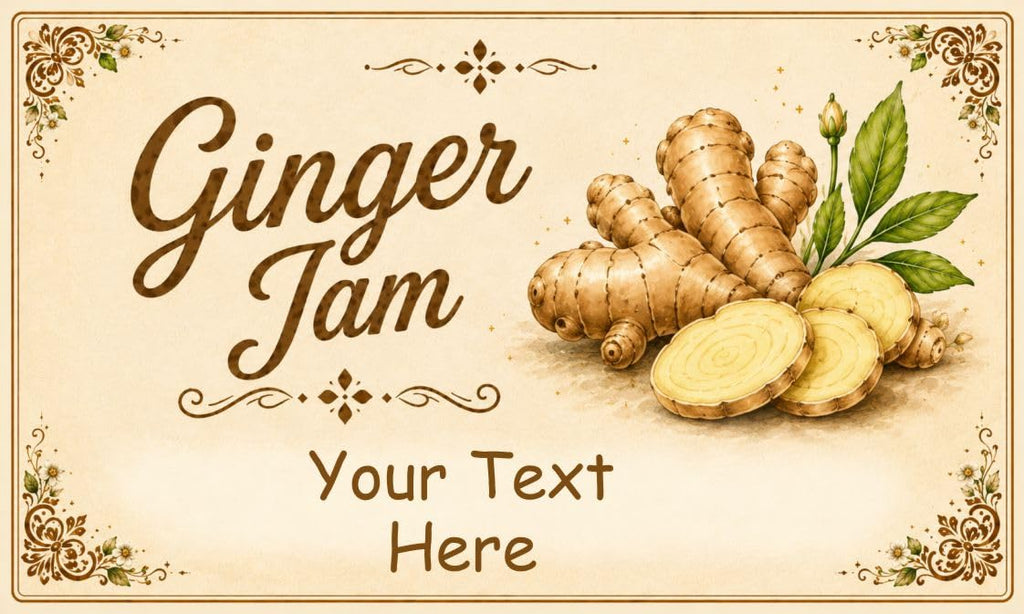 21 Personalised Ginger Jam Labels