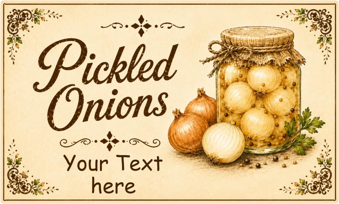 21 Personalised Pickled Onion Labels