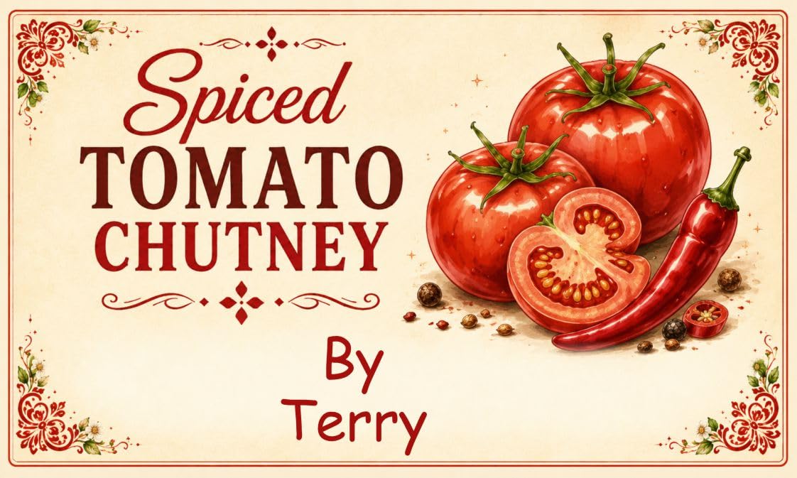 21 Personalised Spiced Tomato Chutney Labels