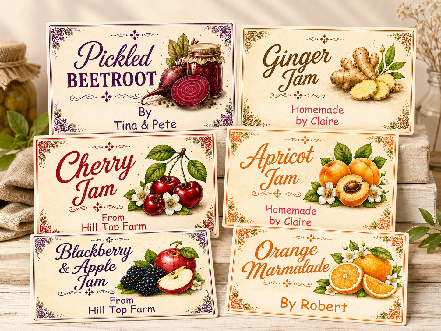 21 Personalised Spiced Tomato Chutney Labels