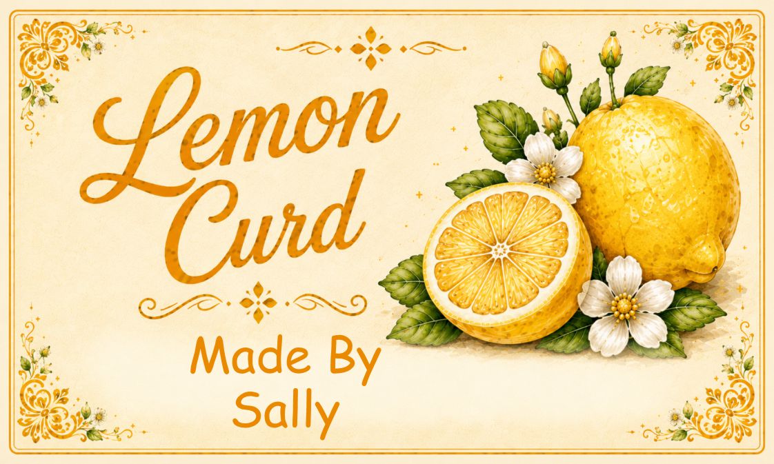 21 Personalised Lemon Curd Labels