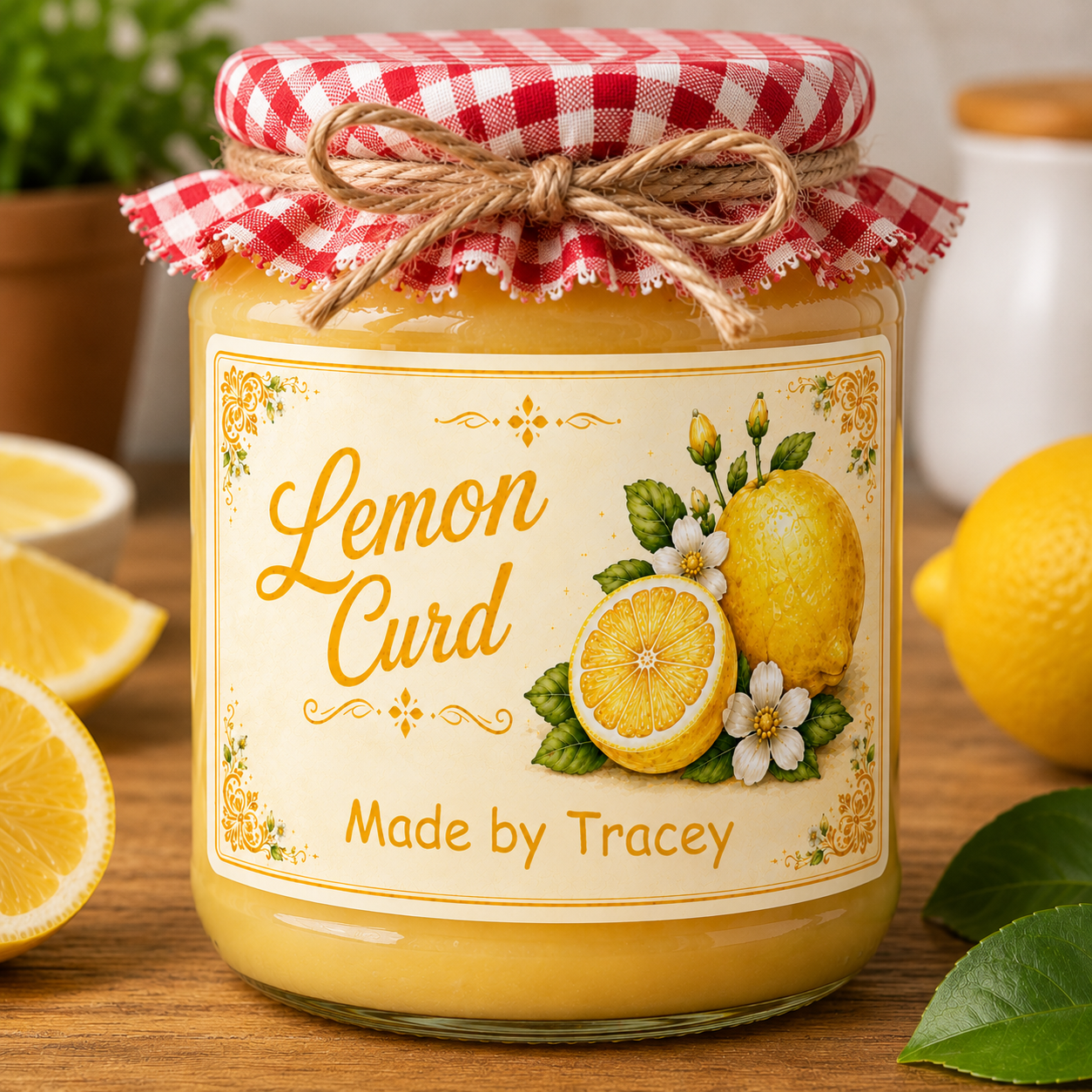 21 Personalised Lemon Curd Labels