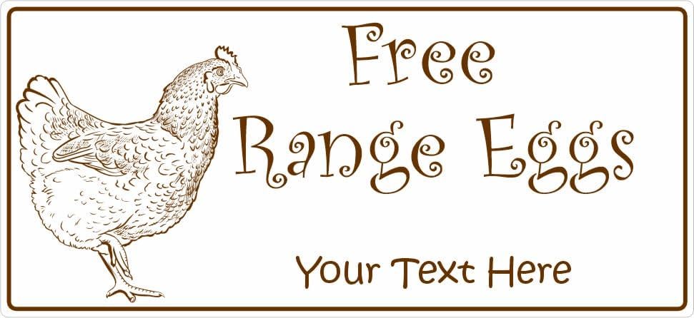34 personalised free range eggs laid daily any address egg box labels/stickers