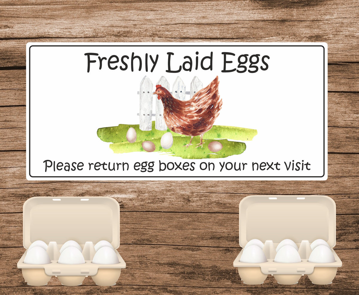 34 fresh eggs box stickers labels please return egg box